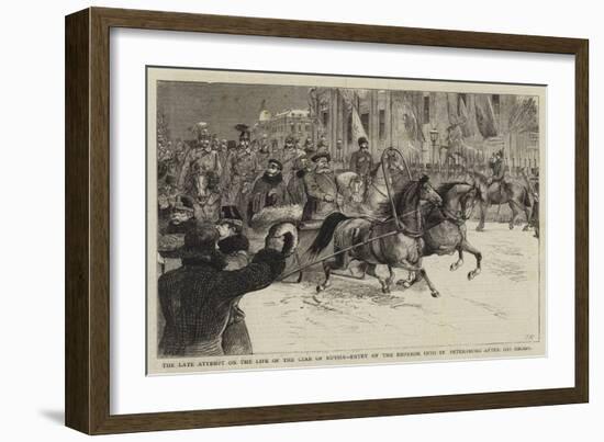 The Late Attempt on the Life of the Czar of Russia-William Ralston-Framed Giclee Print