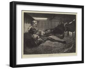 The Late Baby Rhinoceros and His Mother-Edward John Gregory-Framed Giclee Print