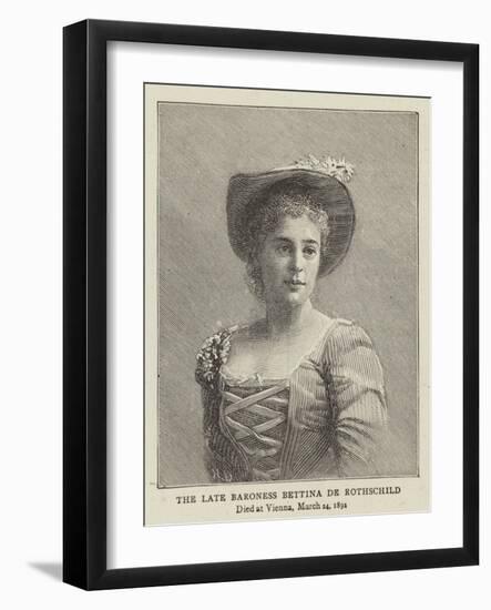 The Late Baroness Bettina De Rothschild-null-Framed Giclee Print