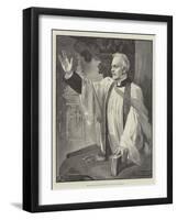 The Late Canon Liddon Preaching in St Paul's Cathedral-Thomas Walter Wilson-Framed Giclee Print