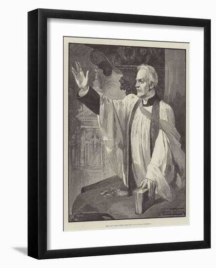 The Late Canon Liddon Preaching in St Paul's Cathedral-Thomas Walter Wilson-Framed Giclee Print