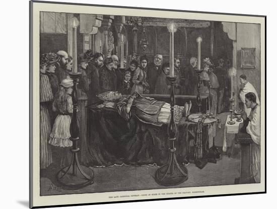 The Late Cardinal Newman, Lying in State in the Chapel of the Oratory, Birmingham-Amedee Forestier-Mounted Giclee Print