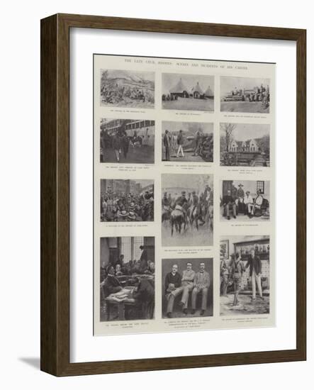 The Late Cecil Rhodes, Scenes and Incidents of His Career-null-Framed Giclee Print