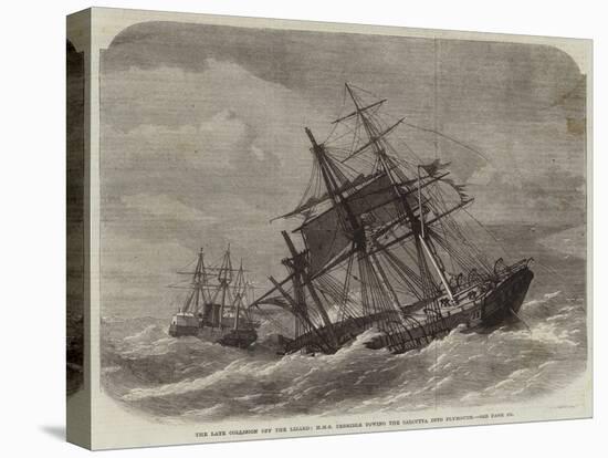 The Late Collision Off the Lizard, HMS Terrible Towing the Calcutta into Plymouth-null-Stretched Canvas