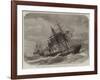 The Late Collision Off the Lizard, HMS Terrible Towing the Calcutta into Plymouth-null-Framed Giclee Print