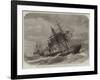 The Late Collision Off the Lizard, HMS Terrible Towing the Calcutta into Plymouth-null-Framed Giclee Print