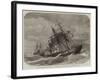 The Late Collision Off the Lizard, HMS Terrible Towing the Calcutta into Plymouth-null-Framed Giclee Print