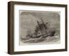 The Late Collision Off the Lizard, HMS Terrible Towing the Calcutta into Plymouth-null-Framed Giclee Print