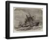 The Late Collision Off the Lizard, HMS Terrible Towing the Calcutta into Plymouth-null-Framed Giclee Print