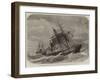 The Late Collision Off the Lizard, HMS Terrible Towing the Calcutta into Plymouth-null-Framed Giclee Print