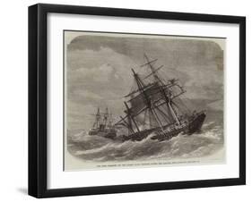 The Late Collision Off the Lizard, HMS Terrible Towing the Calcutta into Plymouth-null-Framed Giclee Print