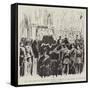 The Late Comte De Paris, the Funeral Ceremony in the Chapel at Weybridge-null-Framed Stretched Canvas