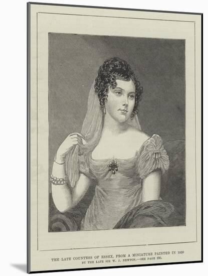 The Late Countess of Essex-Sir William John Newton-Mounted Giclee Print