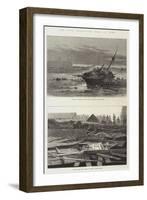 The Late Destructive Gale of Wind-Sir John Gilbert-Framed Giclee Print