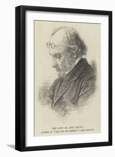 The Late Dr John Brown, Author of Rab and His Friends-null-Framed Giclee Print