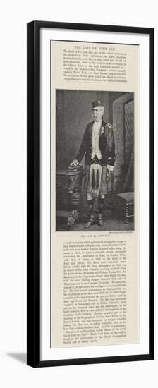 The Late Dr John Rae-null-Framed Premium Giclee Print