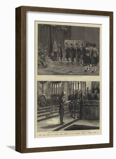 The Late Duke of Albany, the Funeral in St George's Chapel, Windsor, 5 April-null-Framed Giclee Print