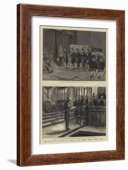 The Late Duke of Albany, the Funeral in St George's Chapel, Windsor, 5 April-null-Framed Giclee Print