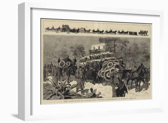 The Late Duke of Albany, the Funeral Procession at Cannes, 2 April-Adrien Emmanuel Marie-Framed Giclee Print