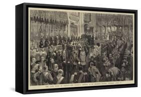 The Late Duke of Albany, the Funeral Service in St George's Chapel, Windsor, 5 April-Henry William Brewer-Framed Stretched Canvas