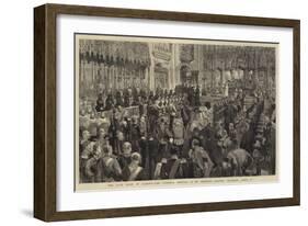 The Late Duke of Albany, the Funeral Service in St George's Chapel, Windsor, 5 April-Henry William Brewer-Framed Giclee Print