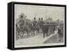 The Late Duke of Clarence, Funeral Procession from Sandringham Church to the Railway Station-Richard Caton Woodville II-Framed Stretched Canvas