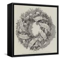 The Late Duke of Clarence, Funeral Wreath Sent by the Colonies, Canada, the Cape, and Australasia-null-Framed Stretched Canvas