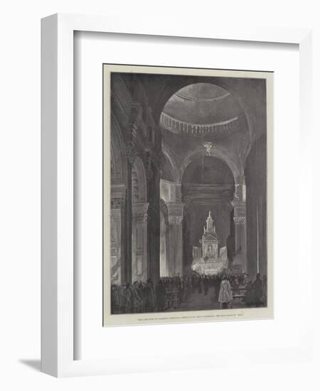 The Late Duke of Clarence, Memorial Service in St Paul's Cathedral, the Dead March in Saul-null-Framed Giclee Print