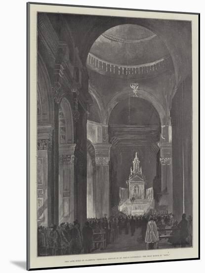 The Late Duke of Clarence, Memorial Service in St Paul's Cathedral, the Dead March in Saul-null-Mounted Giclee Print