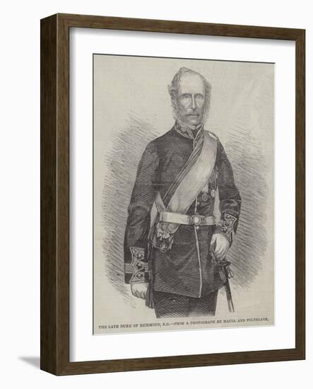 The Late Duke of Richmond-null-Framed Giclee Print