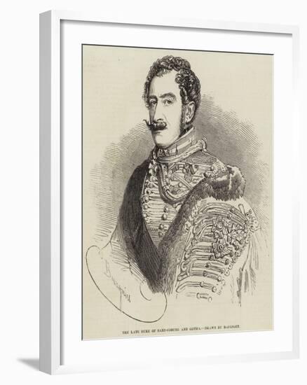 The Late Duke of Saxe-Coburg and Gotha-Charles Baugniet-Framed Giclee Print