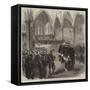 The Late Earl of Derby, the Funeral in Knowsley Church-null-Framed Stretched Canvas