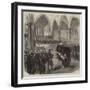 The Late Earl of Derby, the Funeral in Knowsley Church-null-Framed Giclee Print
