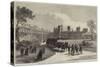 The Late Earl of Derby, the Funeral Procession Leaving Knowsley House-null-Stretched Canvas