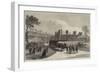 The Late Earl of Derby, the Funeral Procession Leaving Knowsley House-null-Framed Giclee Print