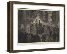 The Late Emperor of Russia Lying in State in the Church of St Peter and St Paul-null-Framed Giclee Print