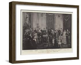 The Late Emperor William and His Family, a Memorial Scene-null-Framed Giclee Print