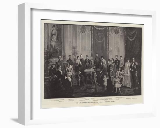 The Late Emperor William and His Family, a Memorial Scene-null-Framed Giclee Print