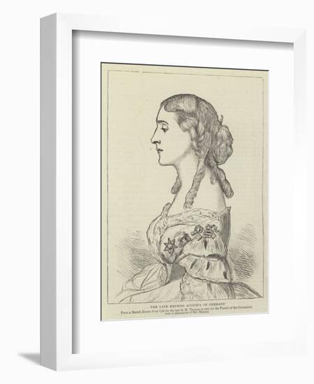 The Late Empress Augusta of Germany-George Housman Thomas-Framed Giclee Print