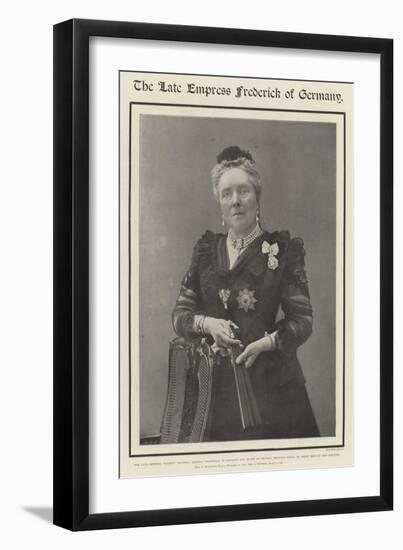 The Late Empress Frederick of Germany-null-Framed Giclee Print