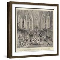The Late Empress Frederick, the Coffin Lying in the Chancel at Cronberg-William T. Maud-Framed Giclee Print