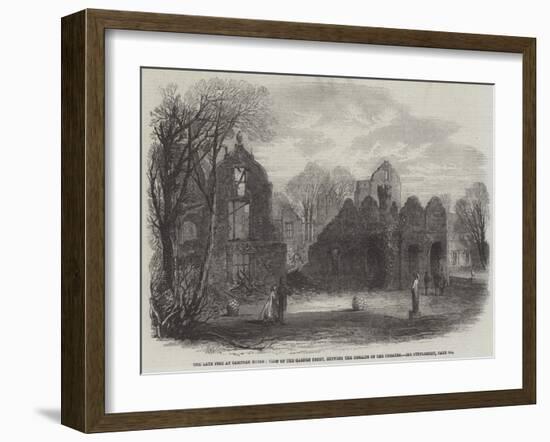 The Late Fire at Campden House, View of the Garden Front, Showing the Remains of the Theatre-Edmund Morison Wimperis-Framed Giclee Print