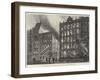 The Late Fire at the Corner of Bread-Street, Cheapside-Frank Watkins-Framed Giclee Print