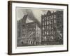 The Late Fire at the Corner of Bread-Street, Cheapside-Frank Watkins-Framed Giclee Print