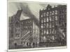 The Late Fire at the Corner of Bread-Street, Cheapside-Frank Watkins-Mounted Giclee Print