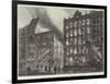 The Late Fire at the Corner of Bread-Street, Cheapside-Frank Watkins-Framed Giclee Print