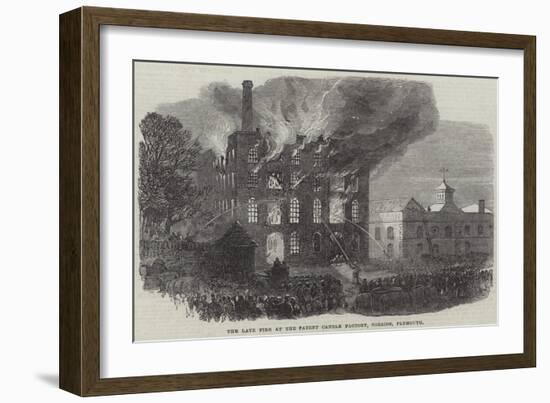 The Late Fire at the Patent Candle Factory, Coxside, Plymouth-null-Framed Giclee Print