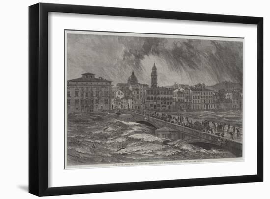 The Late Flood of the Arno at Florence-Edward William Cooke-Framed Giclee Print