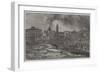 The Late Flood of the Arno at Florence-Edward William Cooke-Framed Giclee Print