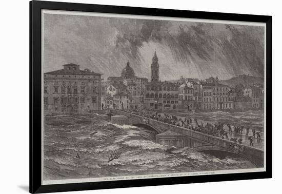 The Late Flood of the Arno at Florence-Edward William Cooke-Framed Giclee Print